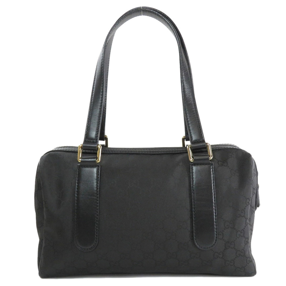 Gucci black Boston bag Monogram leather